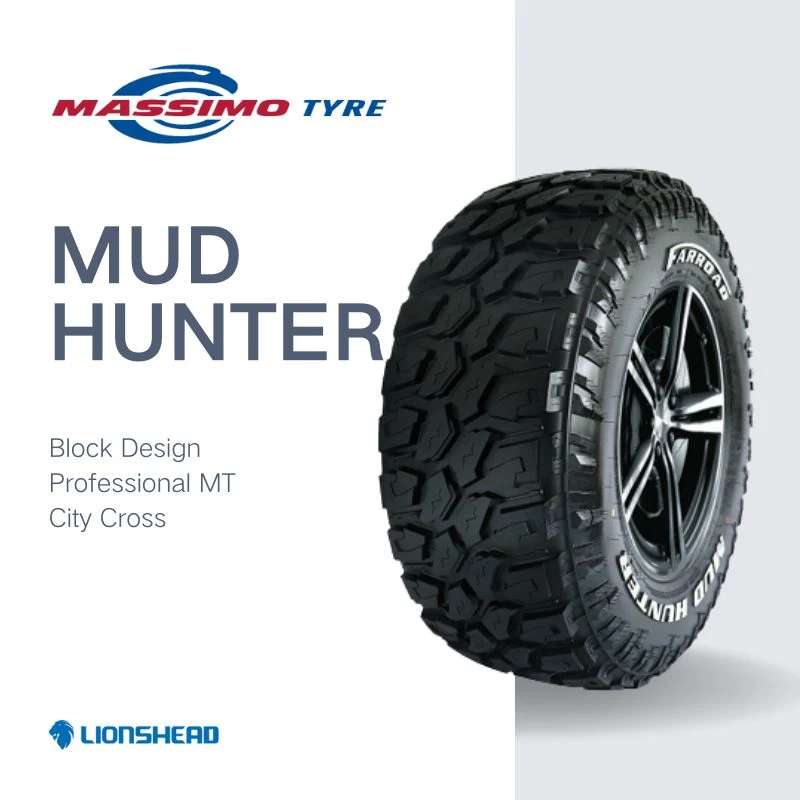 Massimo Brand Mt China Mud Hunter White Letter R15/16/17/18/20 Radial Car Tire