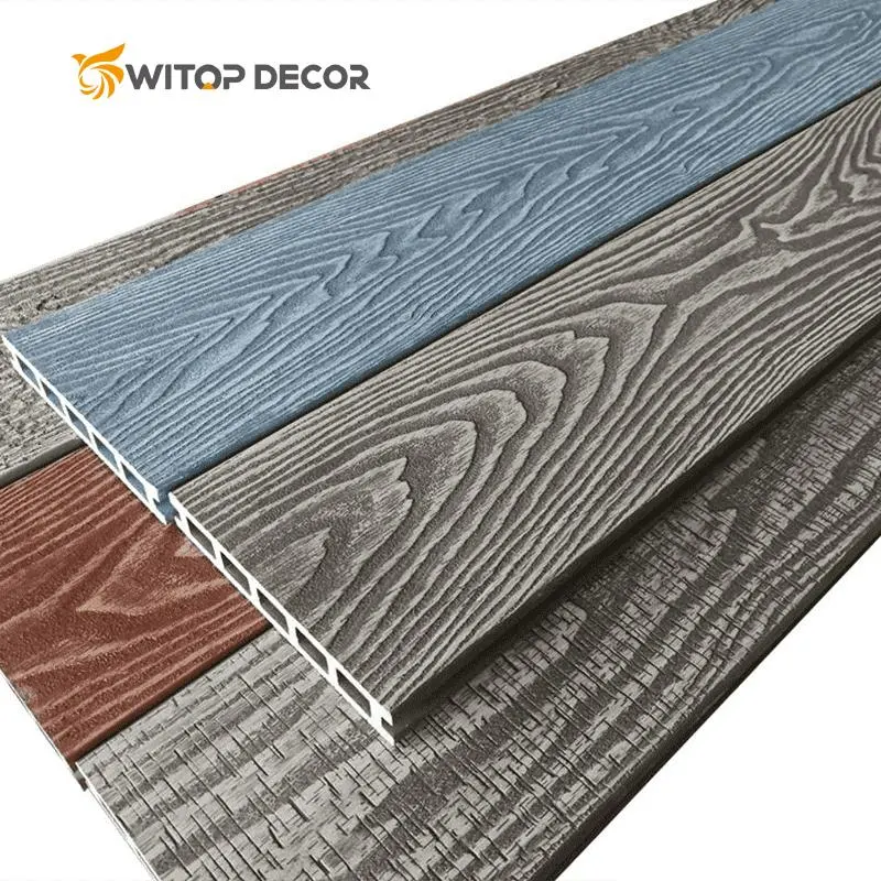 Matériau de toit en composite bois-plastique économique relief gris bois gaufré Dureté de surface Bois composite parquet en plastique plancher en bois composite