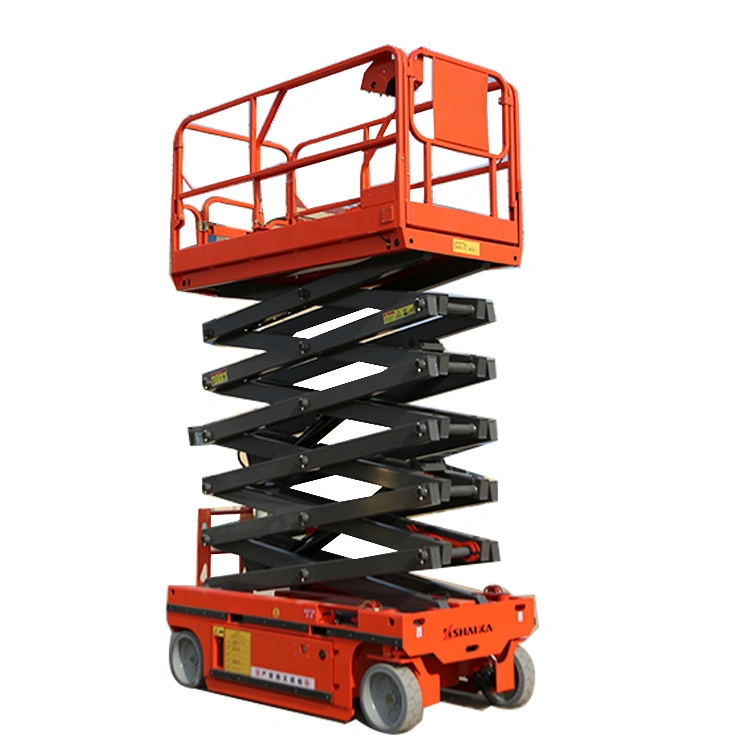 All Electric Self Propelled Work Platform Aerial Lift Platform Hydraulic Scissor Lift Stick Control