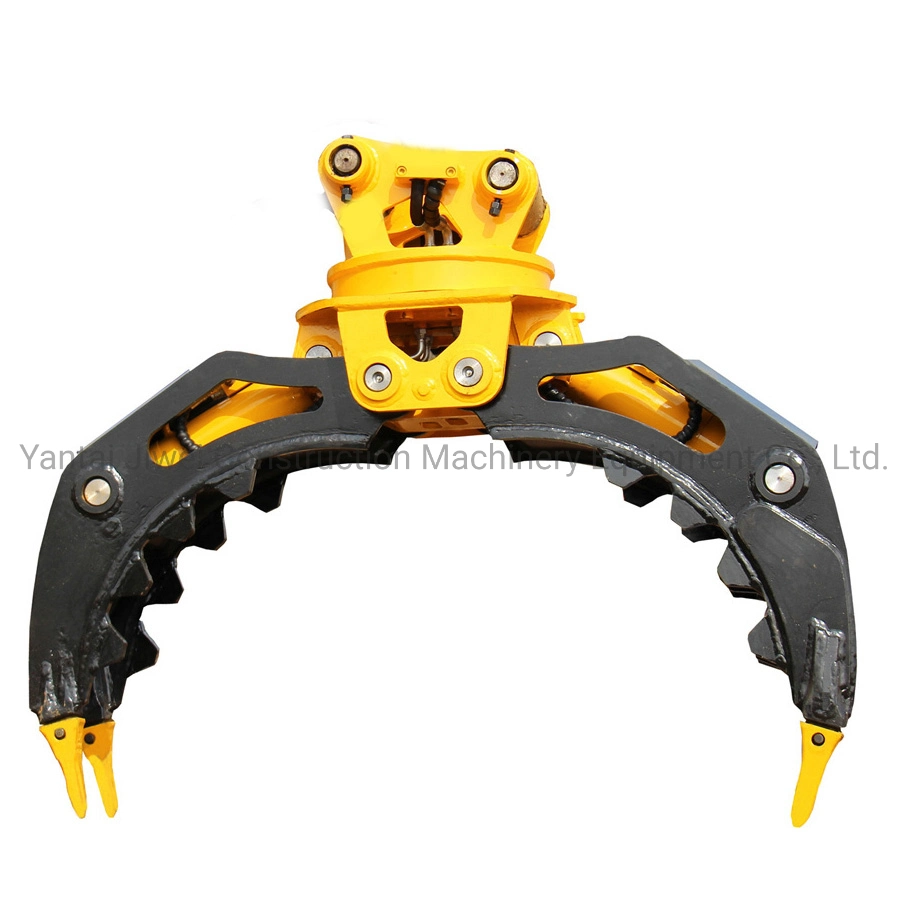 China Rotating Excavator Hydraulic Wood Grapple Log Grapple