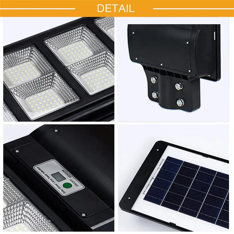 Manufacturers LED Lamparas 40W 60W Solares Garden Lamps IP65 Motion Sensor Outdoor Integrated Solar Energy Panel Street Lights