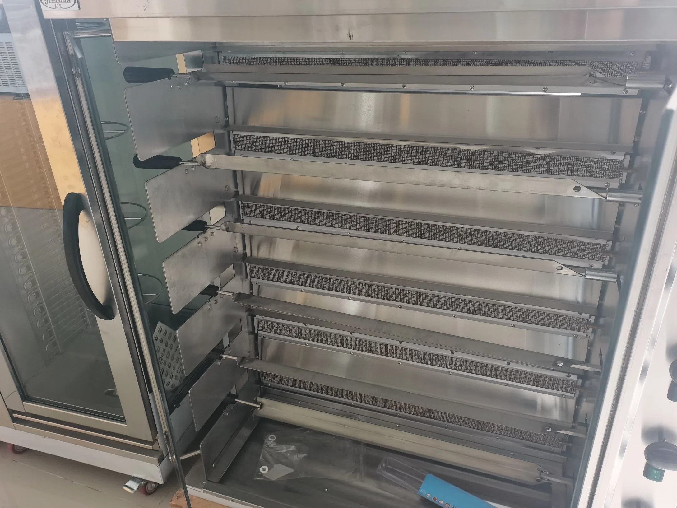 Gas Rotisserie Chicken Machine für Restaurant Bäckerei Vertikale Rotisserie