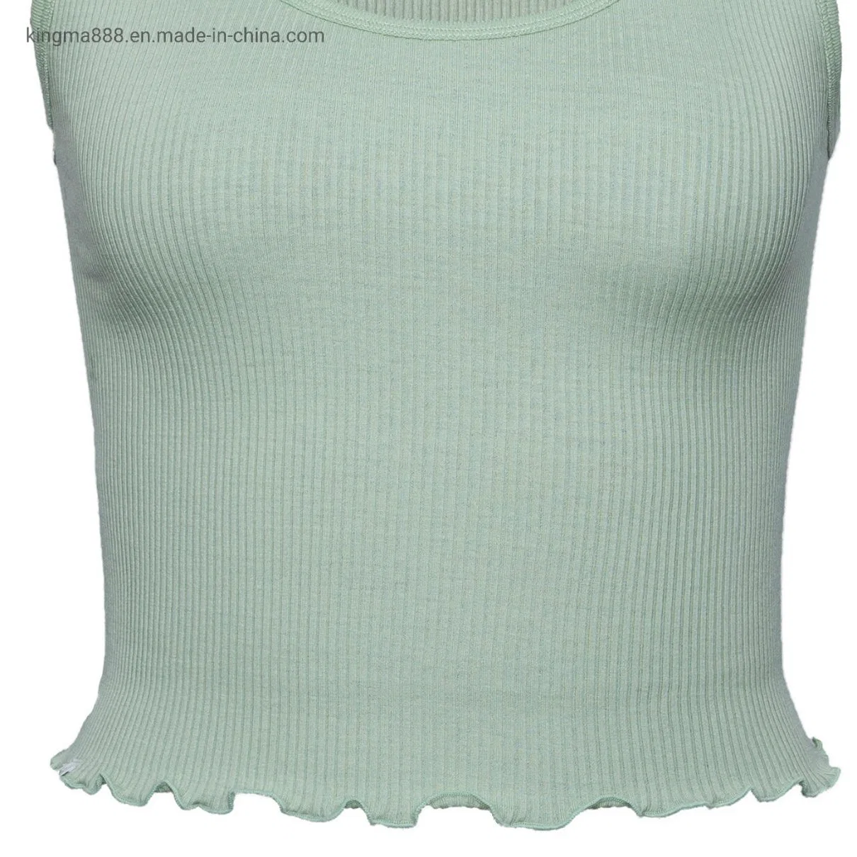 European and American Style Solid Short Sleeveless Women Sexy Top Shirt