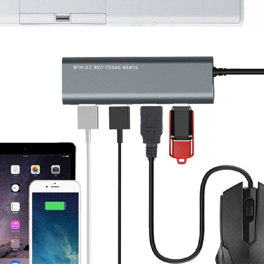 4-Port USB 3.0 Aluminum Hub