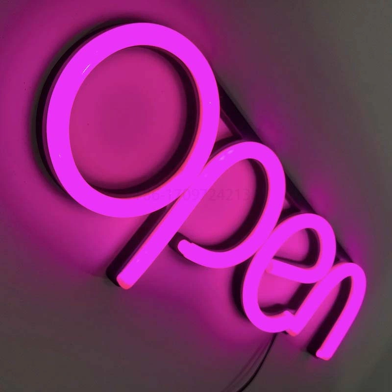 High quality/High cost performance  Cheap Price Mix Single LED Light Neon Open Sign Display Super Bright Flexible LED Sign Single Neon Sign