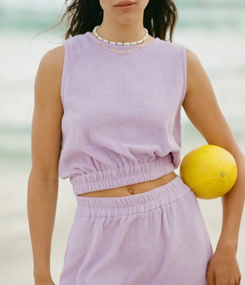 70er Jahre Resort Sommer Strand tragen 100% Baumwolle Frottee Handtuch