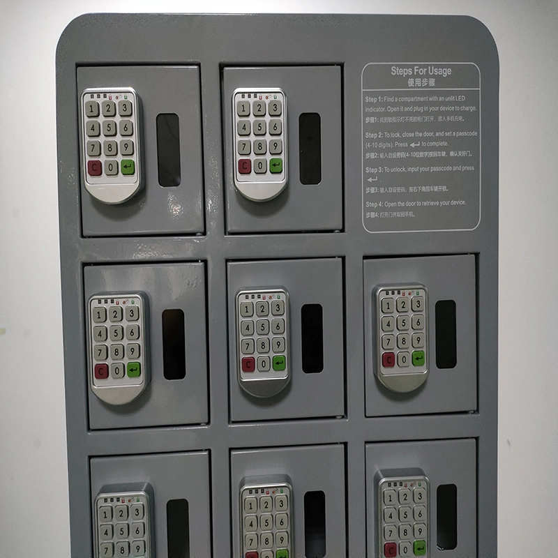 Coined Operation Digital Locker Cell Phone Charging Machines Mobile Phone Charge Stations Kiosk