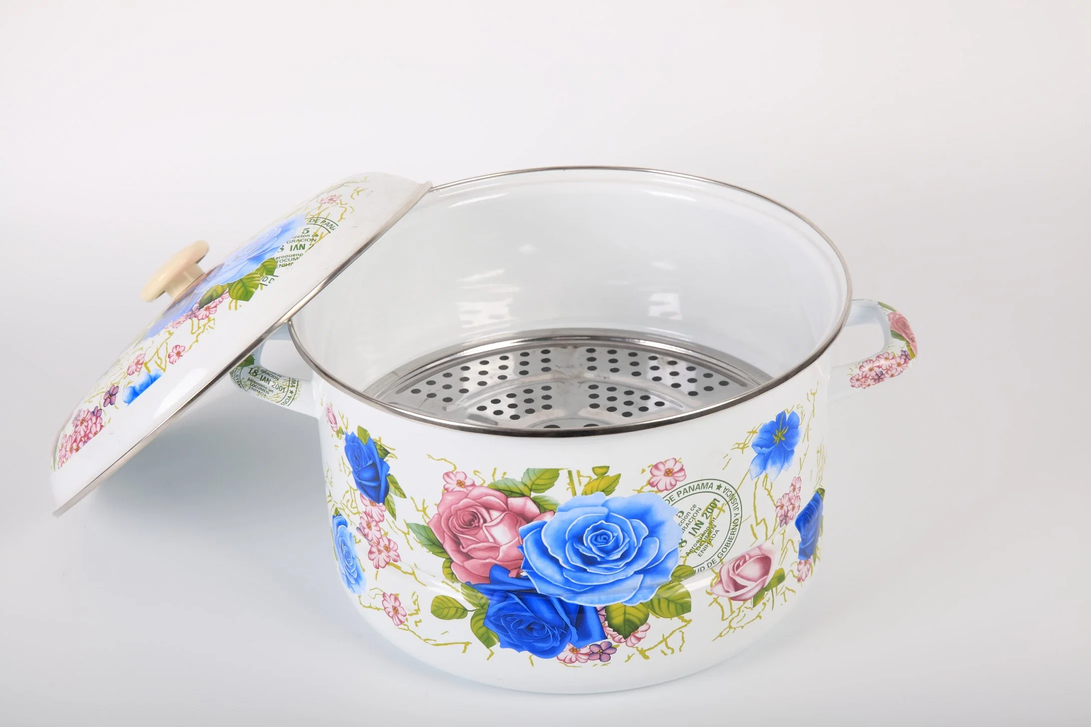 5.7L Personnaliser le cocotte en émail casserole en gros pot à cuisson