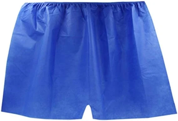 Men's Disposable Cotton Flat Underwear Travel Boxer SPA Salon Portable Cotton Underpants