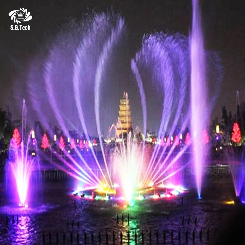 New Fashion Free Design Musical Water Fountain Outdoor Garden Fountains with Lights Large Dancing Fountains