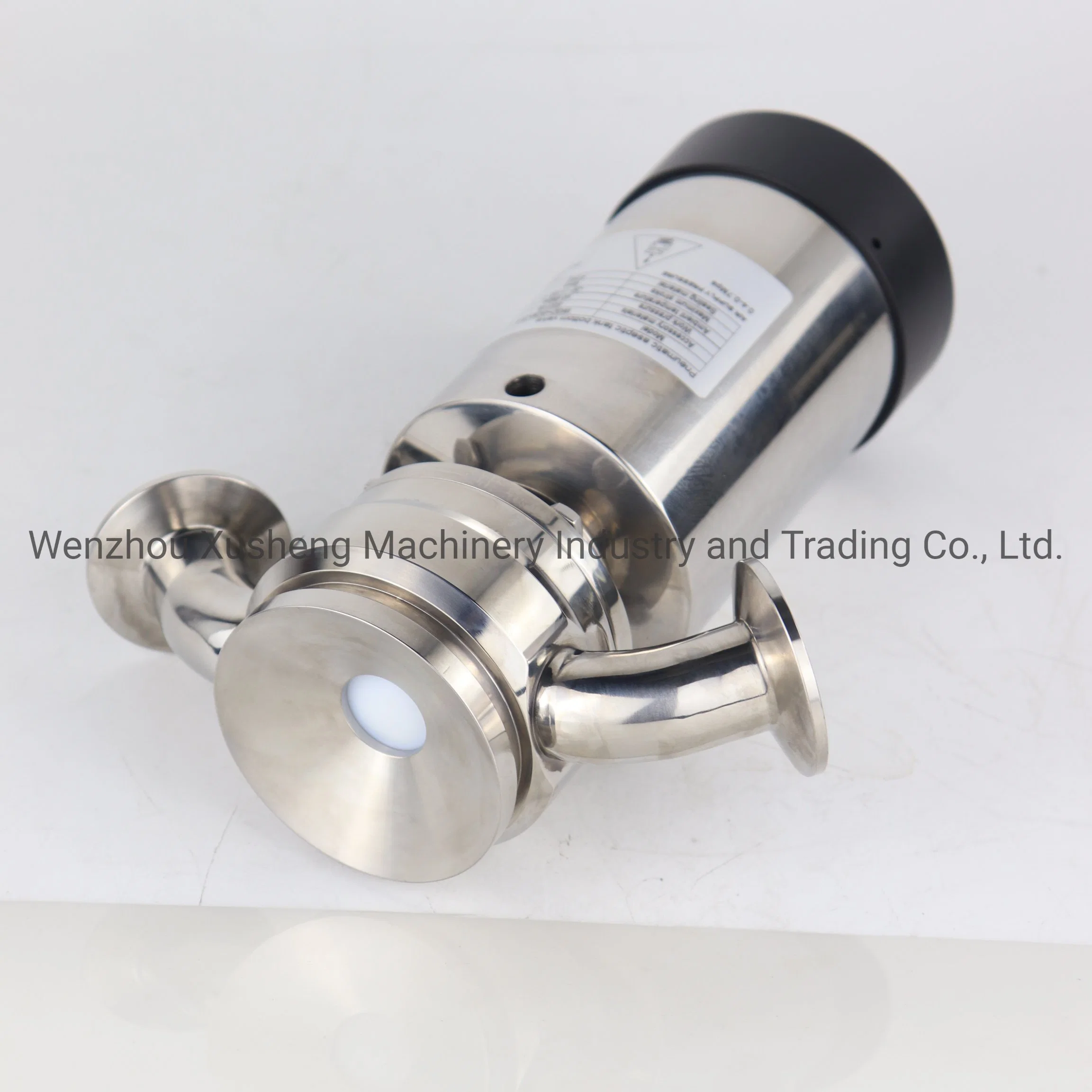 Food Grade Stainless Steel Aseptic Pneumatic Tank Bottom Seat Valve