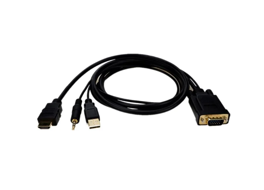 1080P VGA to Hdmii Converter with Audio and USB Cable