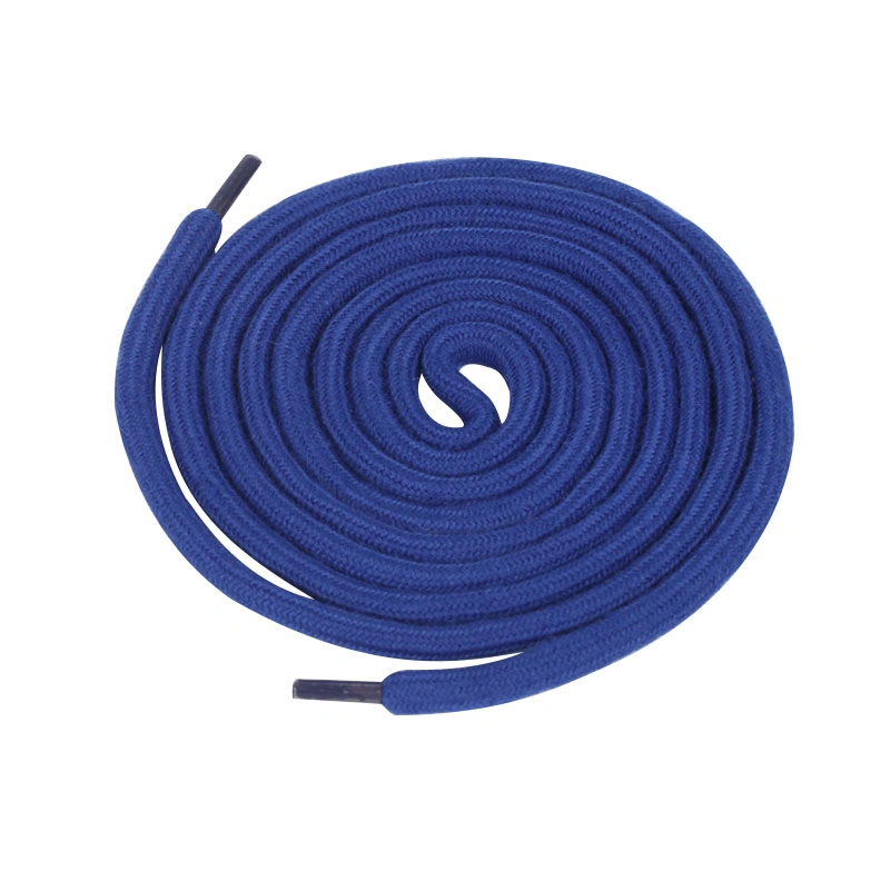 Blue Polyester Cord Round Draw Cords Hoodie String Rope Drawstring Drawcord with Plastic Tips Agelt for Pants and Hoodies