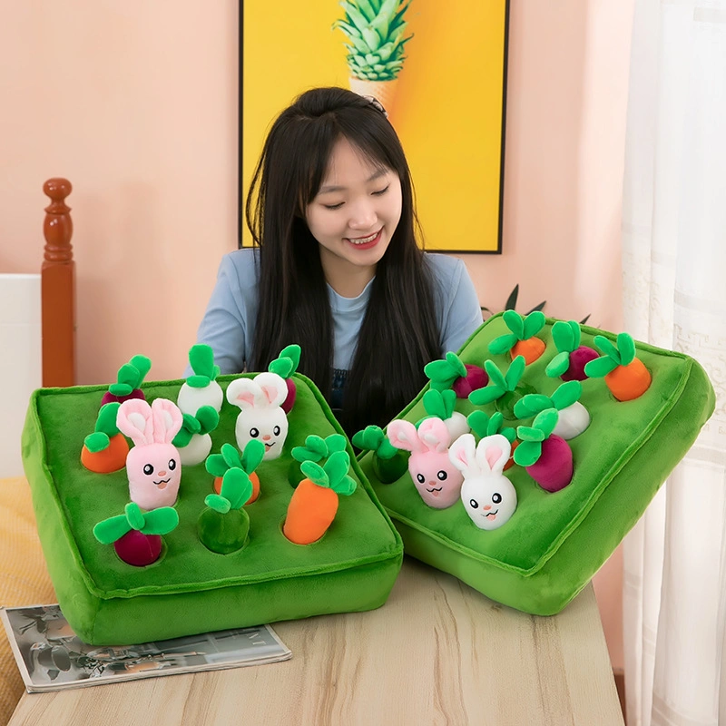 2023 New Rabbit Baby Toy Pull out Carrots Enlightenment Puzzle Toy