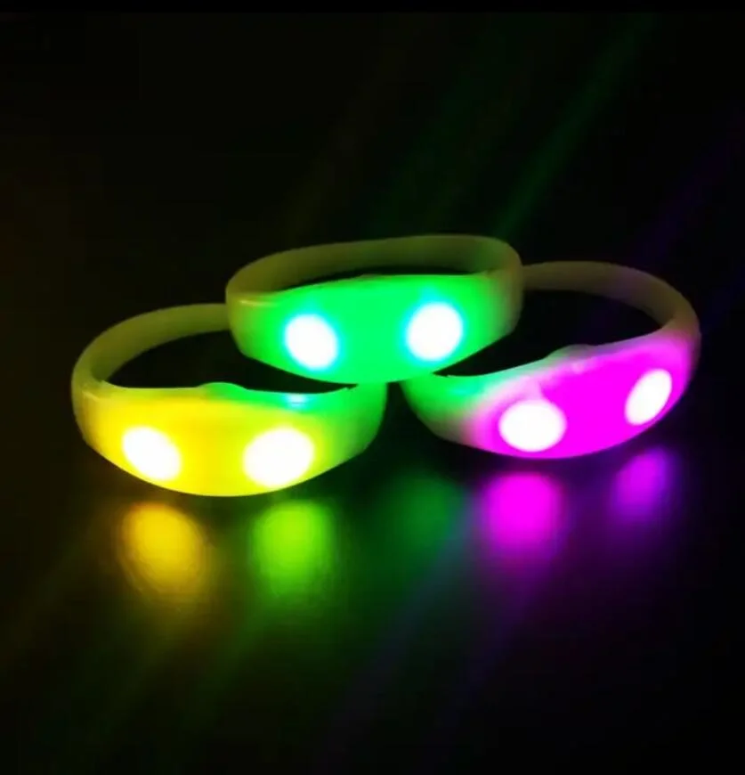 Bracelets de LED de silicone couleur OEM