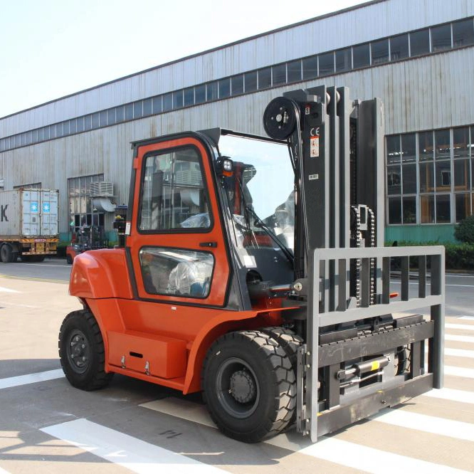 Vift Brand New 5 6 7 8 Ton Diesel Forklift Truck Dual Front Wheels