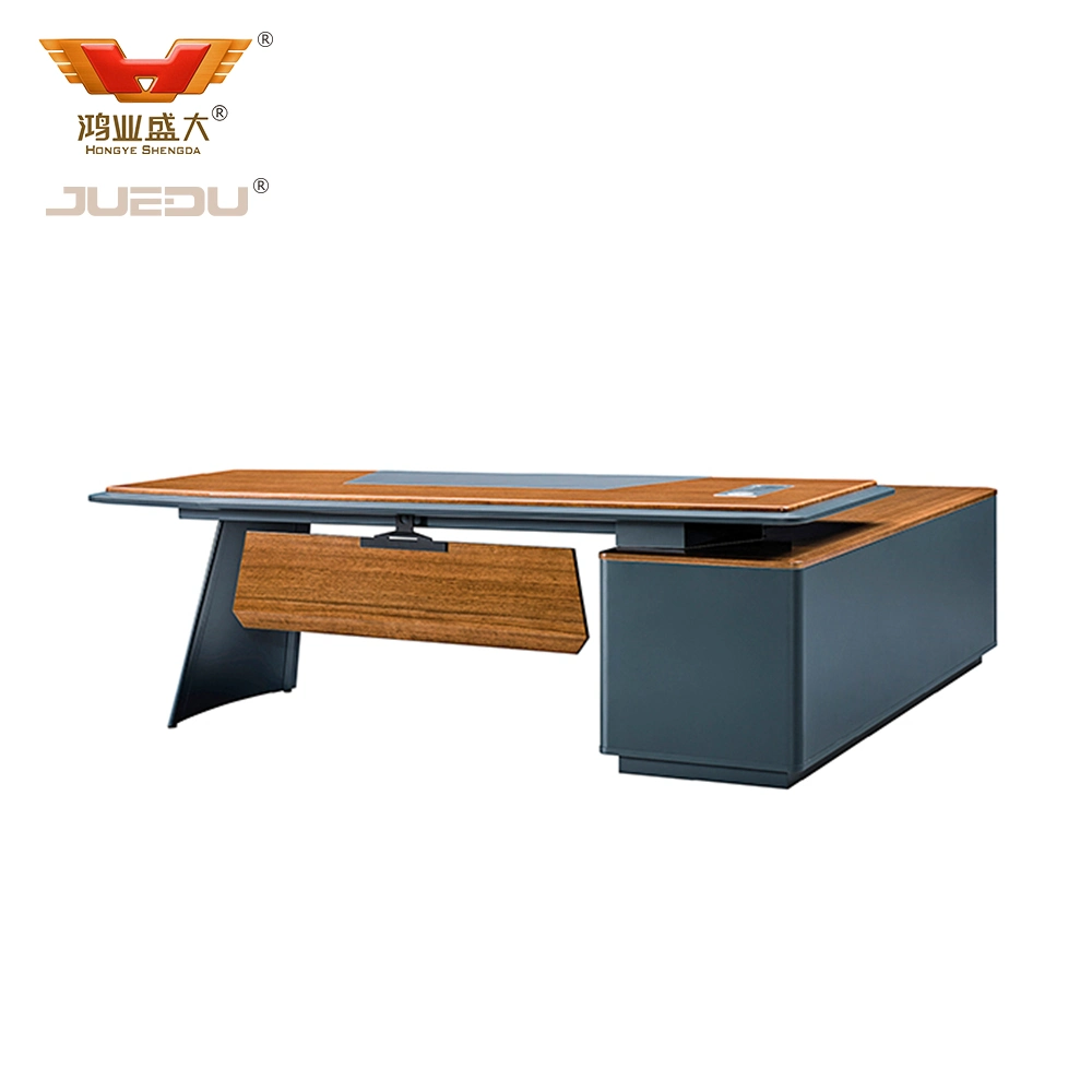 Luxury Modern Latest Office Table Designs CEO Boss High Tech Executive L Shaped MDF Manager Boss Executive Furniture Office Desk