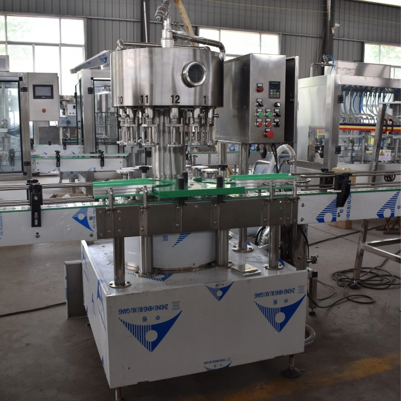 Glass Bottle Automatic Bottling Line, Non-Carbonated Liquid Rotary Filling Machine Manufacturer