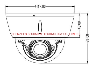 Verdadeiro WDR Ai Humanos e Tecnologia de Detecção de carro de segurança CCTV IP Starlight 5 MP Câmara Dome de Metal