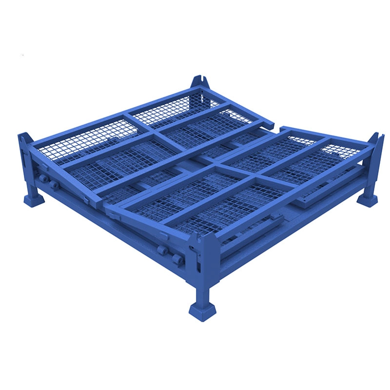 Full Welding Storage Cage Goods Shelves with Durable Pallet