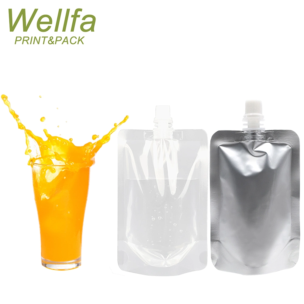 Printed Packing Food Pouch PP Customize Plastic Packaging Baby Nozzle Stand up Bag Printing Liquid Juice Spout Pouches