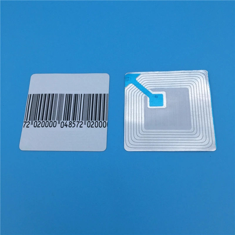 4*4 Cm Square RF 8.2MHz EAS Sticker Anti Theft Retail Alarm Barcode Security Soft Label for Shop Store Supermarket