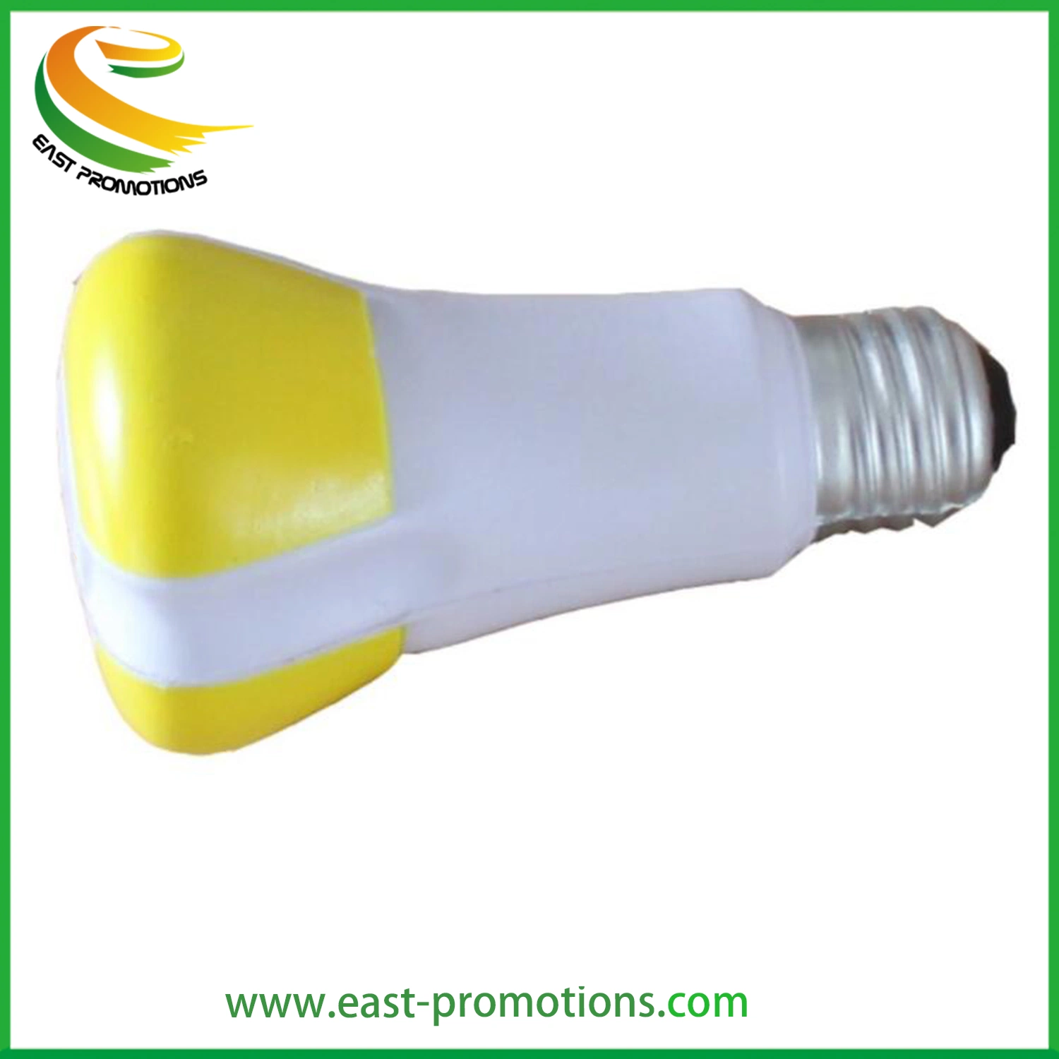 Wholesale PU Foam Light Bulb Shape Promotion Stress Toys, Stress Relief Toys with Logo Printed