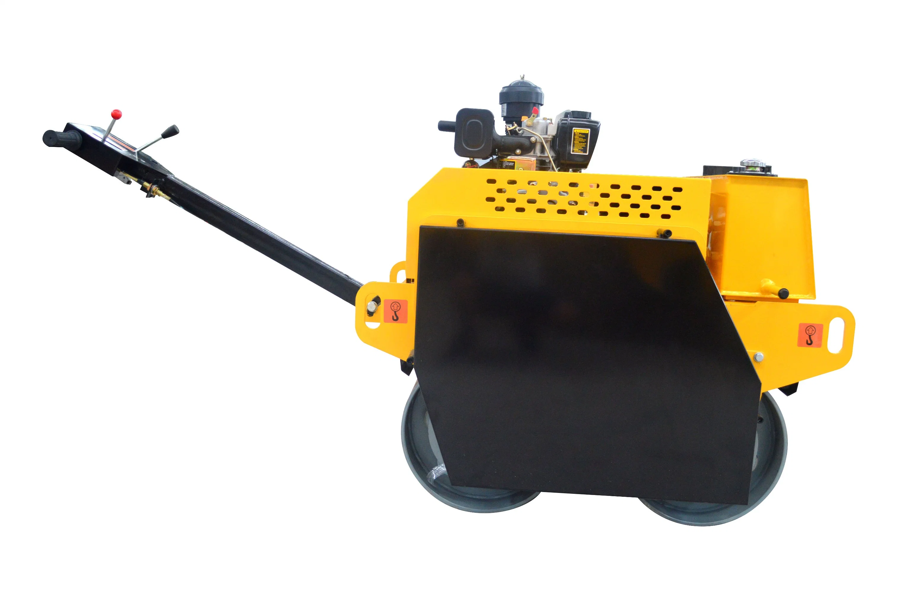 Hts600 Small Vibratory Diesel Walking Behind Double Wheel Mini Compactor Road Roller for Sale