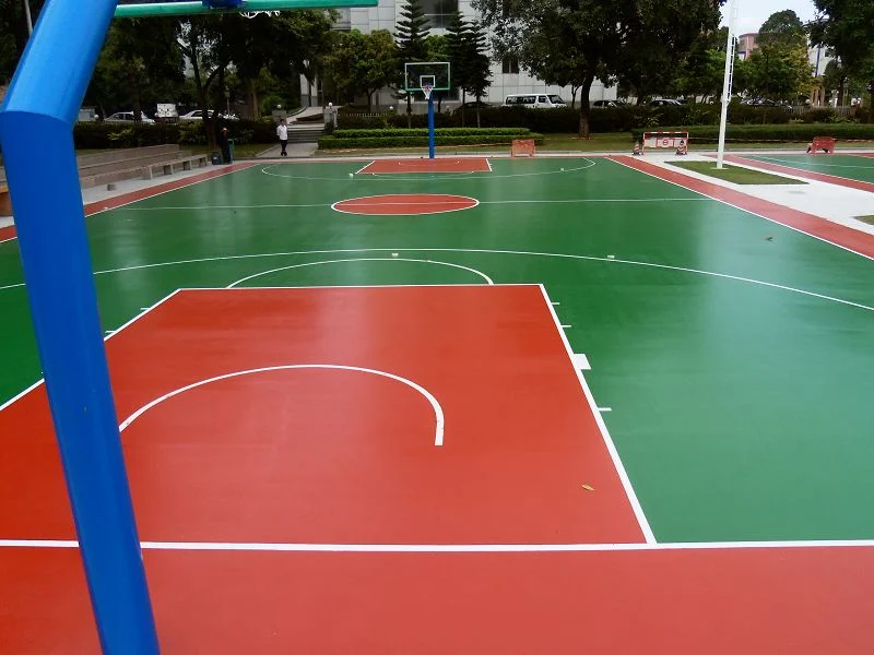 Basketball Court Silica PU Court Material für Schulspielplatz