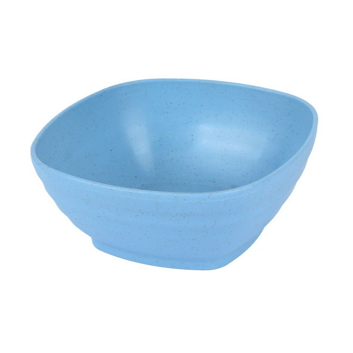 Broken-Resistant Square Wheat Straw Children Fruit Salad Bowl