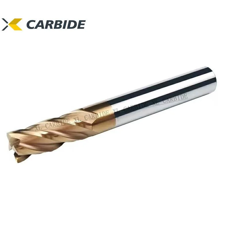 Fresa de extremidade em carboneto de tungsténio reta Shank End Mill Tools