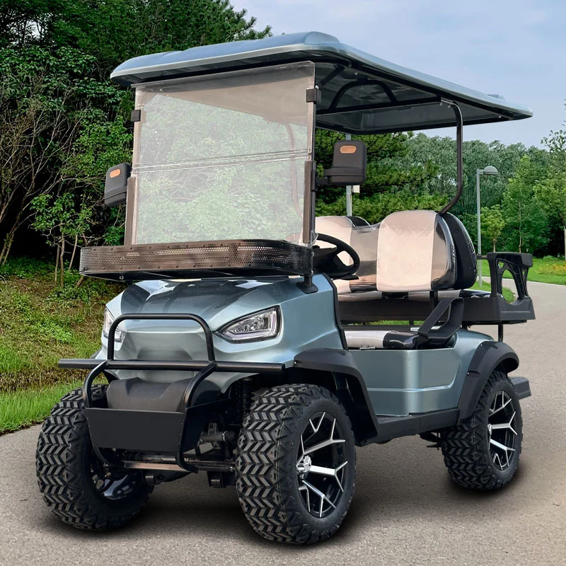 Cheap Price 2+2 4 Seaters Golf Cart Dealer off Road Mobility Scooter Club Car Mini Lifted Electric Utility Vehicle Custom Golf Carts with Parts for Sale