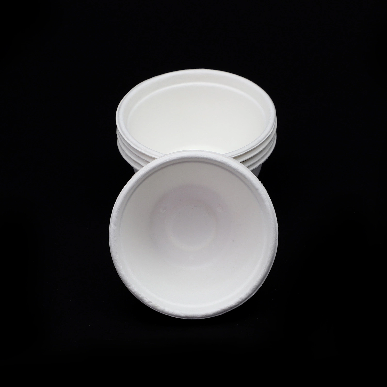 Biodegradable Disposable Sugarcane Bagasse or Bamboo Pulp Paper Bowl for Delicious Food for Dinner