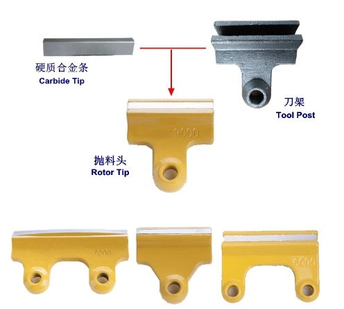 VSI-Tungsten Cemented Carbide Bars Plate for VSI Crusher Rotor Tips