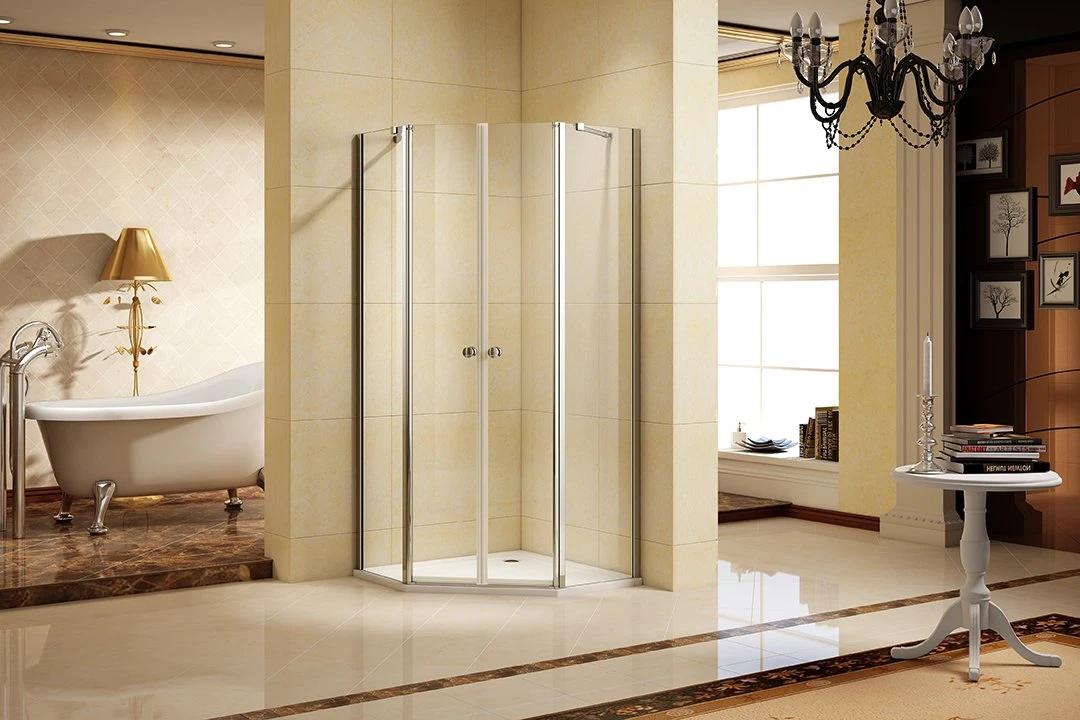 Swing Shower Door Open Inside and Outside for Bathtub Screen