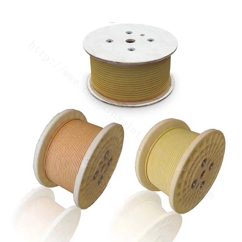 Flat Enameled Copper Fiberglass Insulation Paper Wrapped Craft Wire