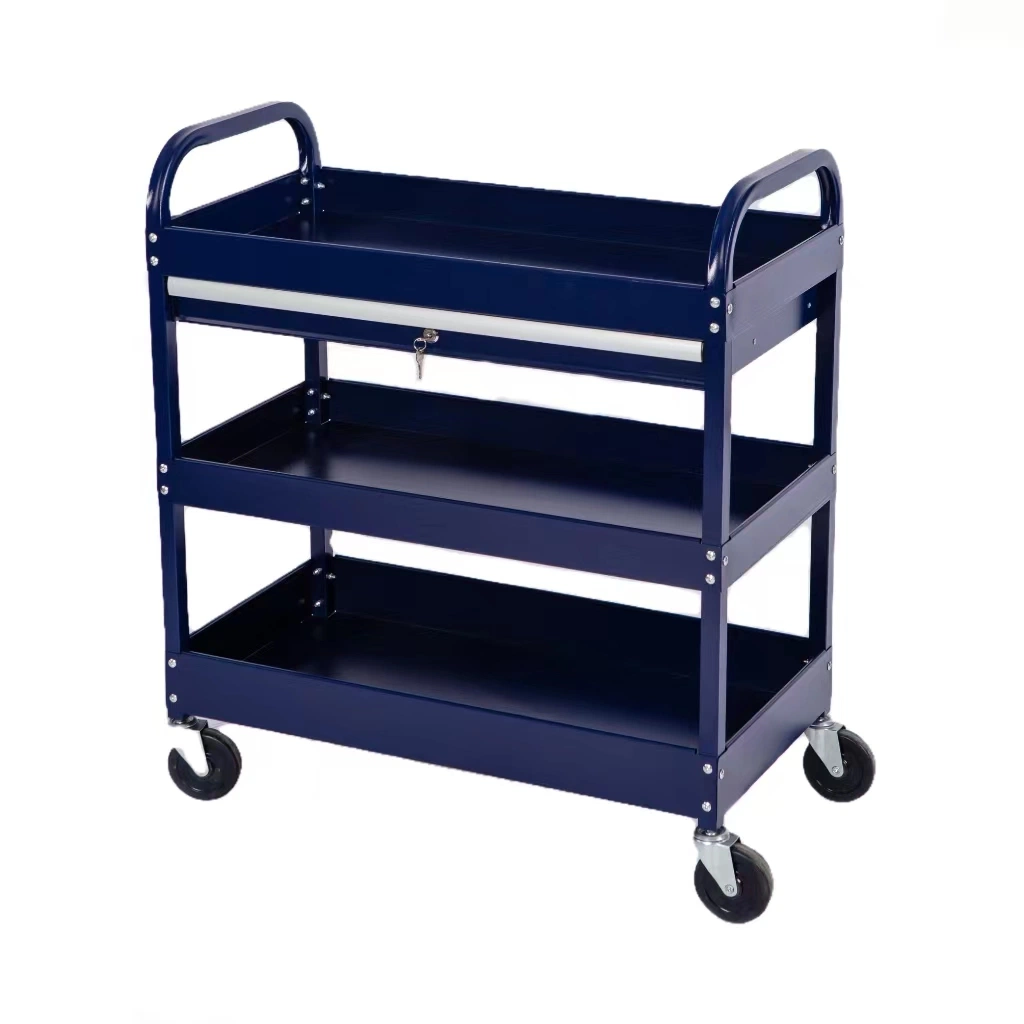 Cold-Rolled Sheet Electroplated Column 3-Layer Hand Tool Trolley