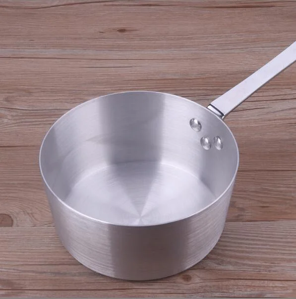 Western Style Aluminum Pot Single Handle Soup Pot Milk Pot