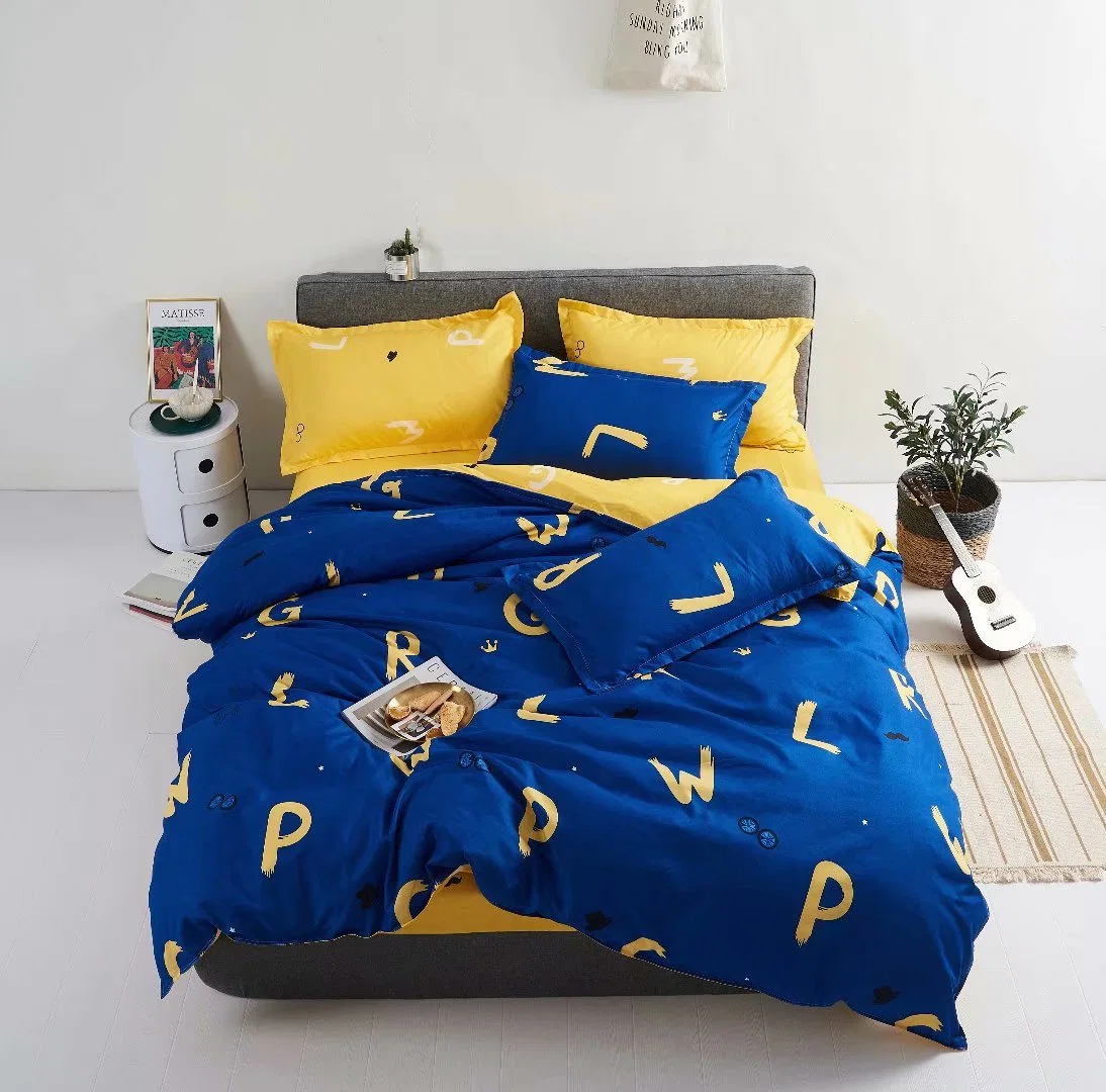 Comforter Cotton Home Textile High quality/High cost performance 4PCS Winter Warm Sheets Bed Bedding Set