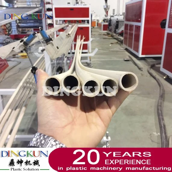 PVC Plastic Electrical Pipe Making Machine Four Pipes Output