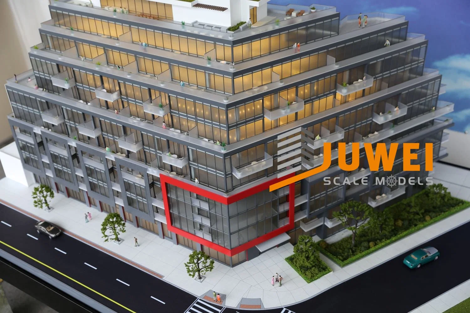 Modèle de balance architecturale en plastique pour la conception de bâtiments résidentiels (JW-192)