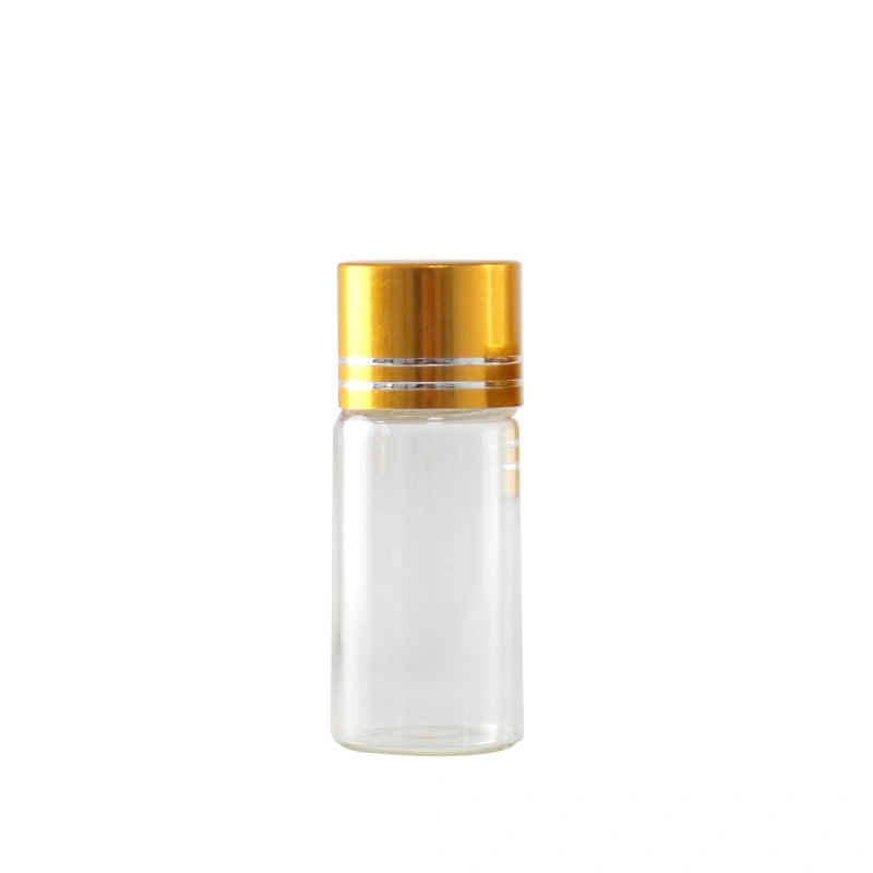 5ml 6ml 8ml 10ml Empty Glass Test Bottle Vials Borosilicate Glass with Aluminum Lid