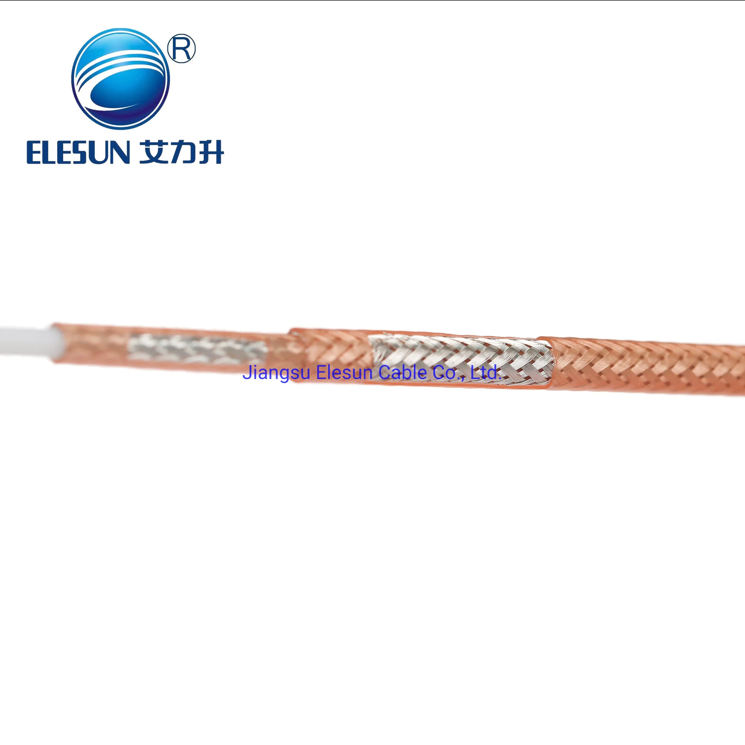 50ohm High Temperature Double Shield RF Coaxial Cable Rg393 Feeder Jumper Cable for Communication