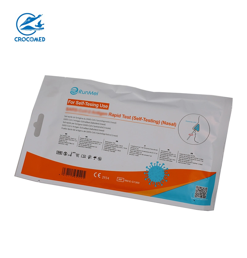 Antigen Test Medical Diagnostic Swab/Salive Antigen Rapid Test for 25 Persons or Self-Test 1person Rat Antigen Rak Test From The Manufacturer