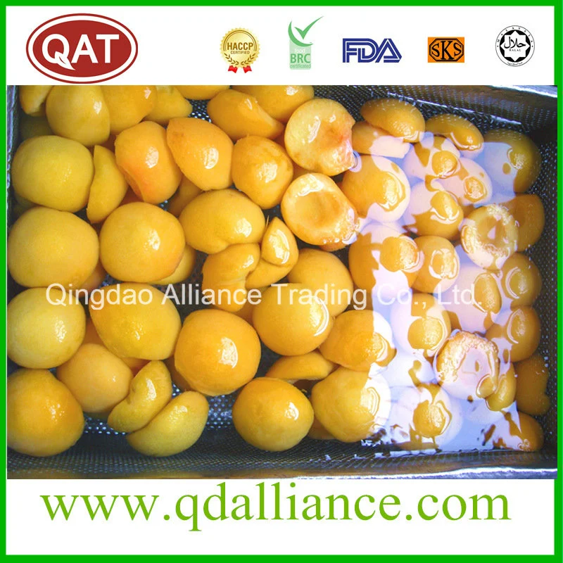 100% de frutas naturais de IQF orgânico congelado Amarelo Peach Halve para A exportar