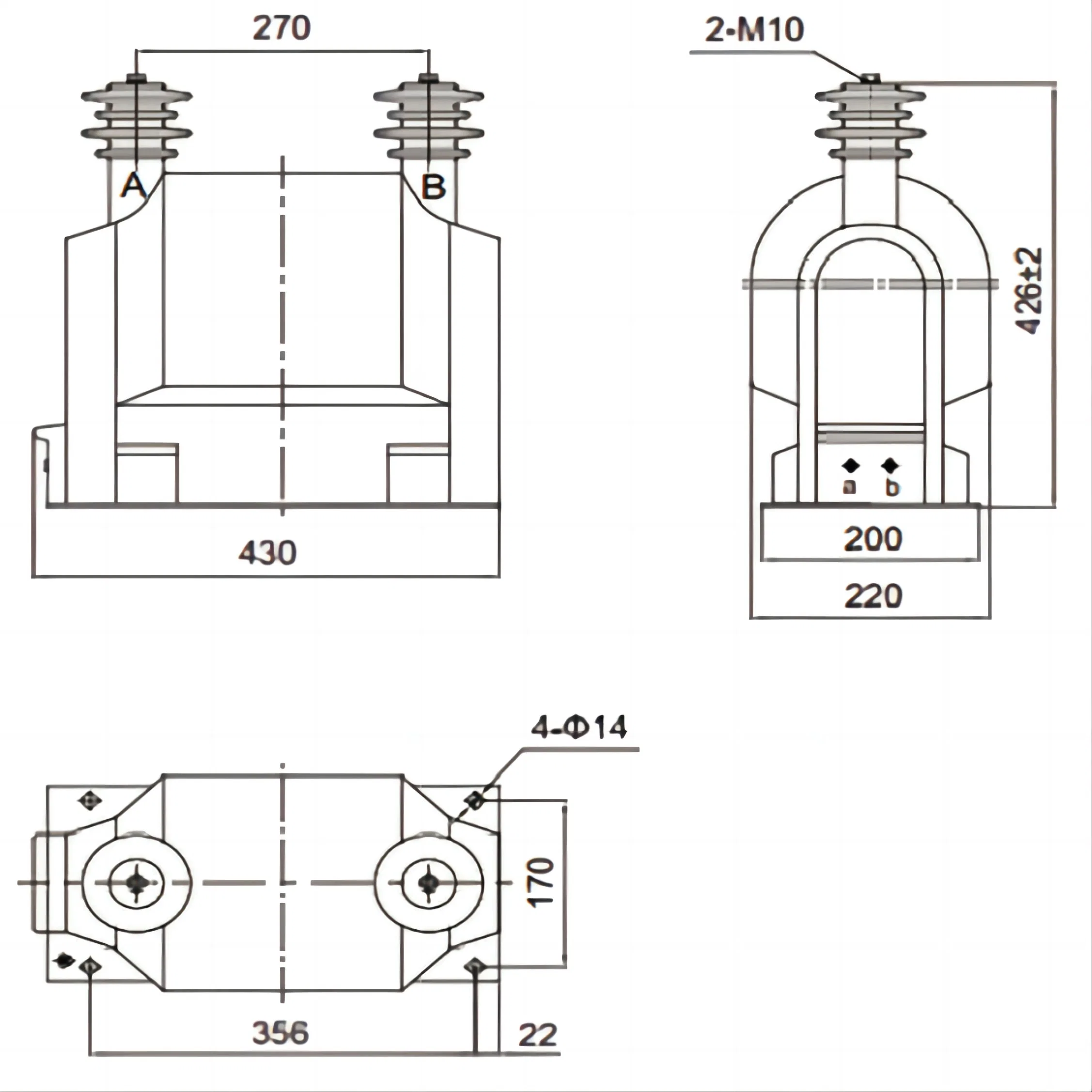 10kv Resin Cast Medium Voltage Outdoor Voltage Transformer