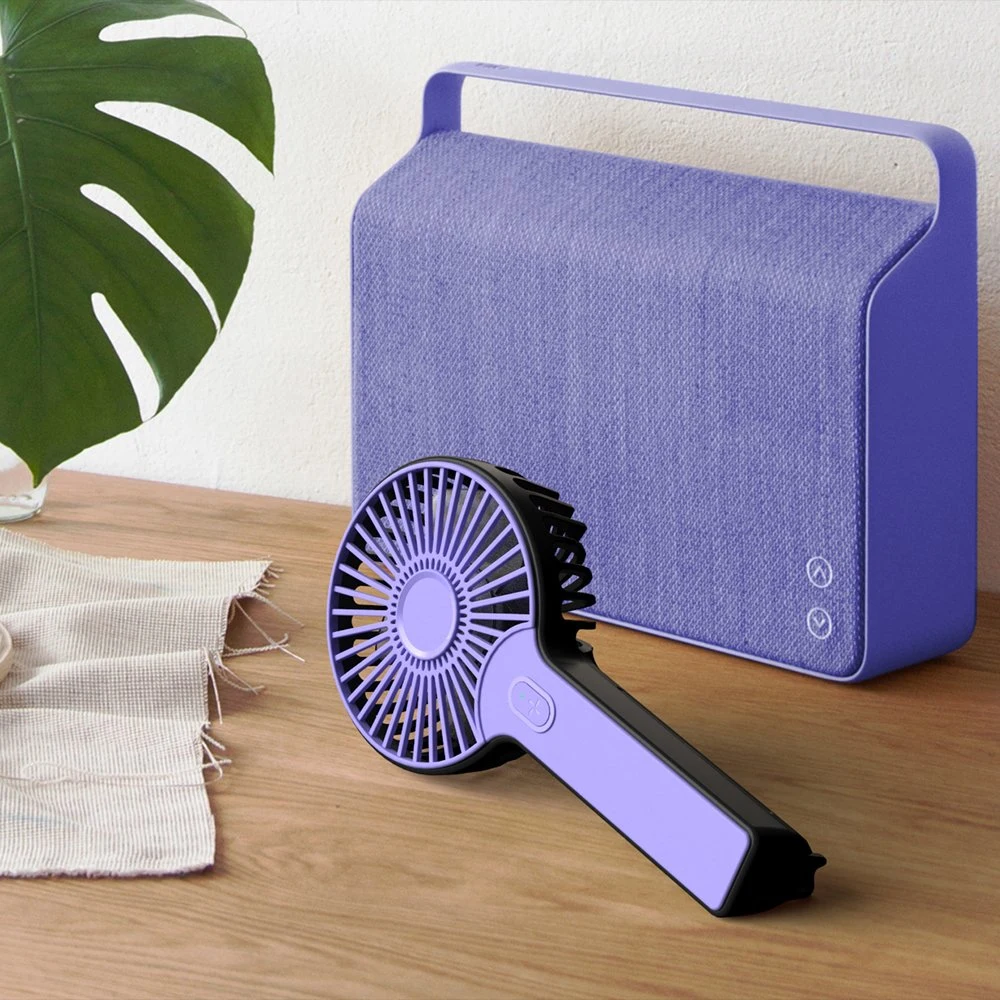 2023 Contrast-Color Customized Rechargeable Handheld Fan Portable Electric Standing Fans Outdoor Essential Fans Handheld Mini Fans