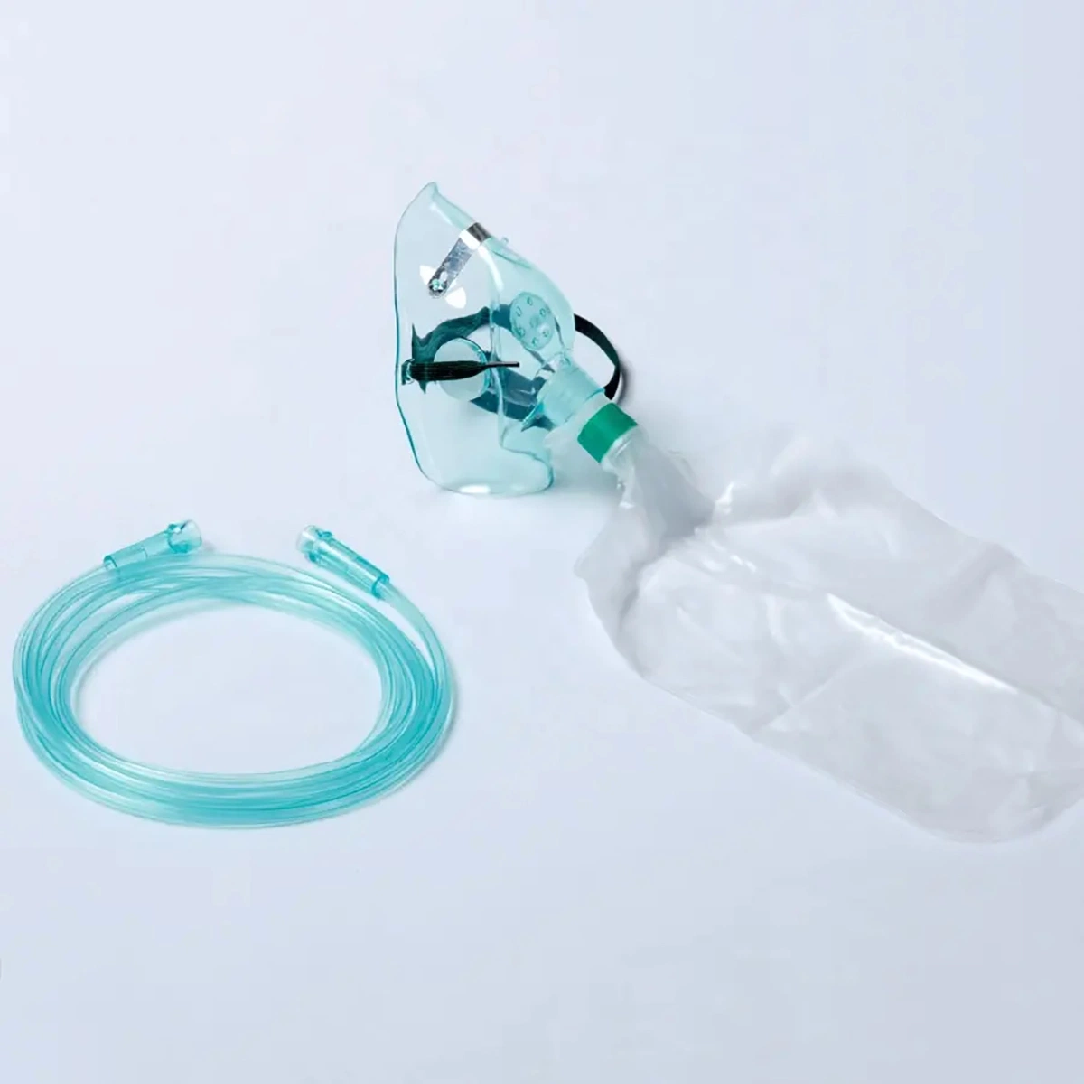 PVC Non-Rebreather médicos desechables Mascarilla de oxígeno con la bolsa de depósito