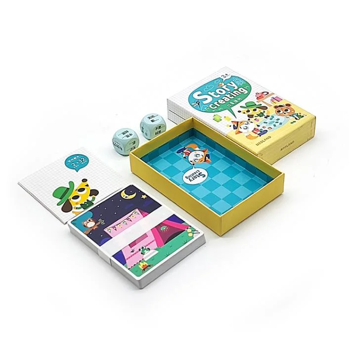 Jogo de tabuleiro para vários jogadores de alta qualidade personalizado de fábrica com cartas de jogo e plástico Peças