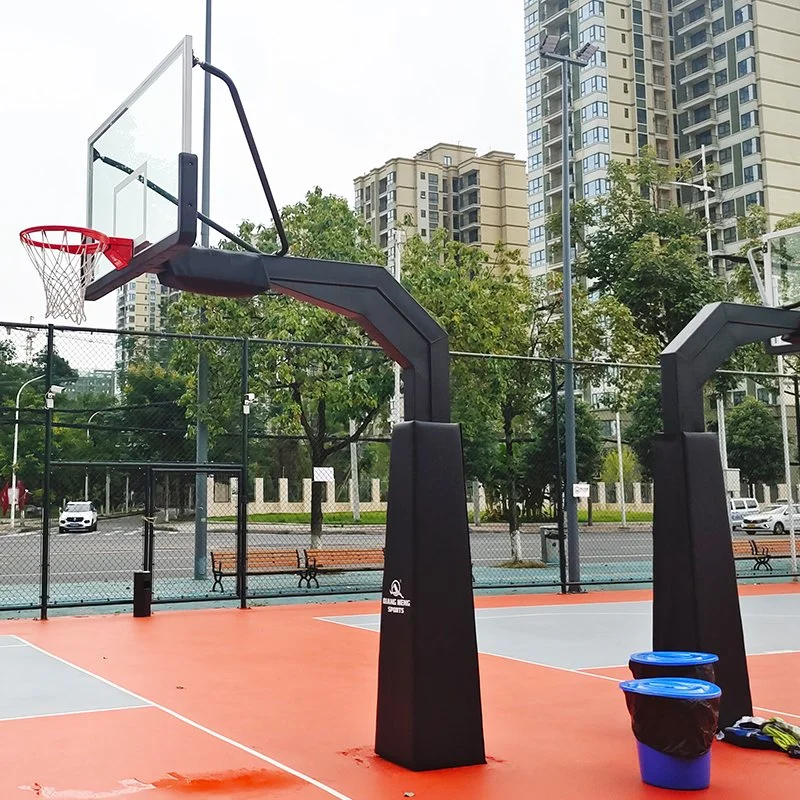 Fixed Height Durable Safe Basketball Stand Play Professional in Ground Outdoor Basketball Hoop